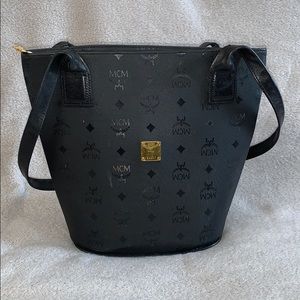 MCM black over the shoulder bag